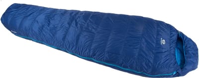 SirJoseph mummyslaapzak Trekking Rimo III 600 - links 200 cm - Navy Blauw