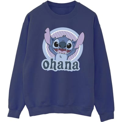 Disney Dames/Dames Lilo And Stitch Ohana Cirkel Sweatshirt (Marineblauw)