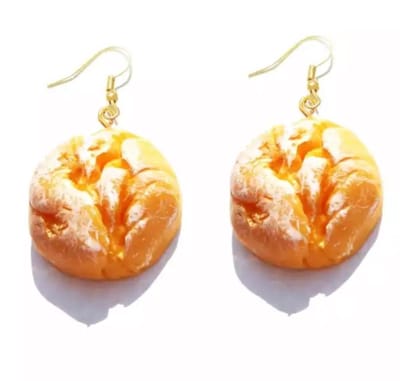 Akyol - brood oorbellen – Oorbellen dames - oorbellen meisjes - Oorhangers dames - horeca - leuke oorbellen - leuke broodjes oorbellen - Sieraad - oorbellen cadeau - verjaardag - grappige oorhangers - Valentijn cadeau
