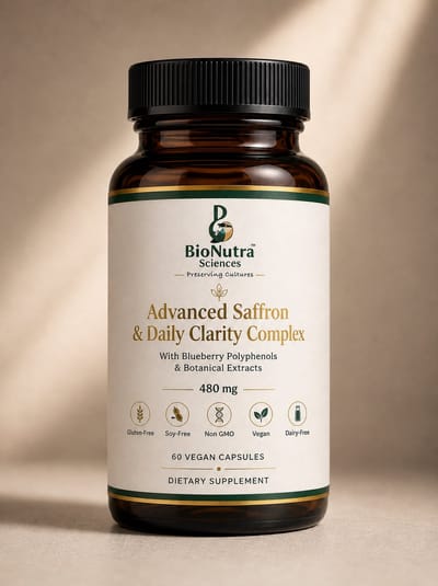 Advanced Premium Saffron & Blueberry Polyphenol Clarity Complex