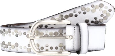 Vanzetti Leren Riem Belt 35MM W100 White Wit