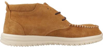 HEYDUDE Wally NXT Mid - Heren Mocassins / Instappers - Maat 43 - Bruin - Suède - Lichtgewicht