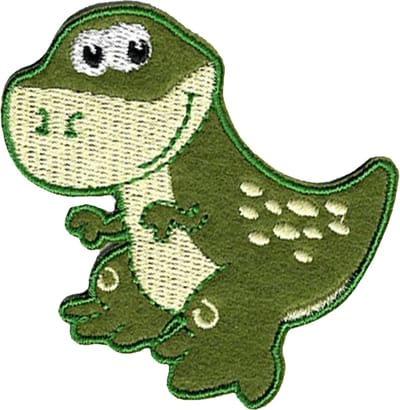 Dinosaurus strijkembleem - Patch - Strijkapplicatie