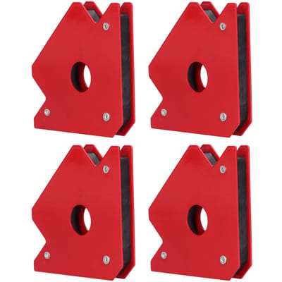 4 Pièces Positionneur Magnétique de Soudure 25lb Acier Inoxydable 45 degrés  90 degrés  135 degrés  180 degrés  Multi-Angle