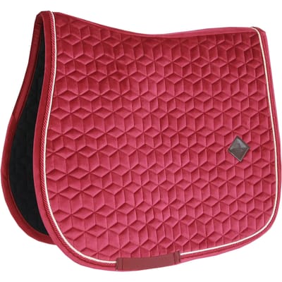 Kentucky Horsewear - Velvet Zadeldoek - Zadeldekje - Jumping - Fuchsia