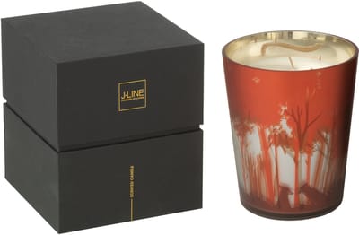 J-Line geurkaars Noa Bos - rood/goud - medium - 68U