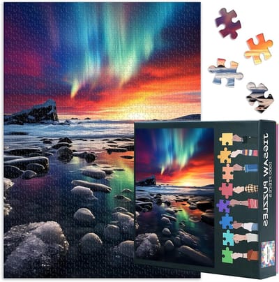 Legpuzzel 1000 stukjes - Volwassen puzzel - Ontspannend tijdverdrijf - Gedetailleerd kunstwerk - 70 x 50 cm - Aurora