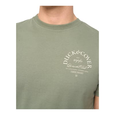 Duck and Cover Heren Sudbury T-Shirt (Olijf)