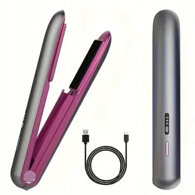 Stijltang Krultang 2-in-1 - Keramische Stijltang voor Kort & Lang Haar - 165-210°C - Grijs