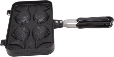Visvormige Cake Maker voor Taiyaki - Dubbele Bakvorm voor Wafels en Japanse Pannenkoeken - Antiaanbaklaag en Elektrische Bakpan
