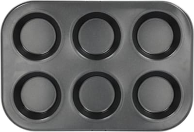 Blokker Muffin Bakvormen - Muffinvorm 6 Stuks - Anti-Aanbak - RVS
