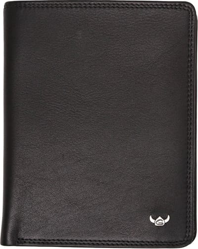 Golden Head Leren kaarthoes Polo RFID Protect Scheintasche ohne Münzfach 1328 Schwarz zwart