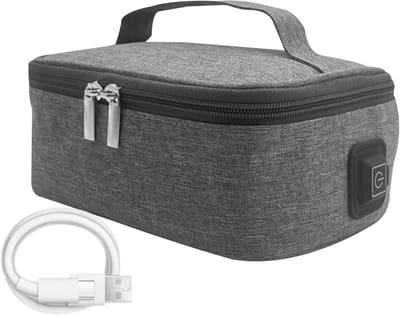 Draagbare Voedselwarmer - Warmhoudbox Onderweg - Warme Lunch Werk - 3 Temperatuur Niveaus - 21 x 17 x 5 cm