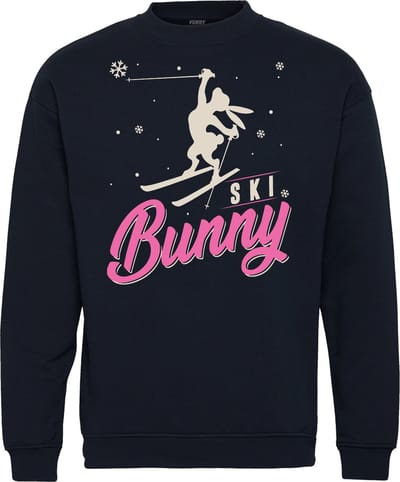 Sweater Ski Bunny | Apres Ski Verkleedkleren | Fout Skipak | Apres Ski Outfit | Navy | maat XS