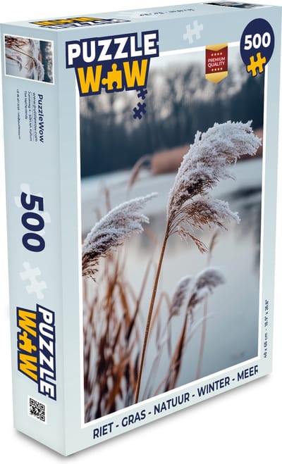 Puzzel Riet - Gras - Natuur - Winter - Meer - Legpuzzel - Puzzel 500 stukjes