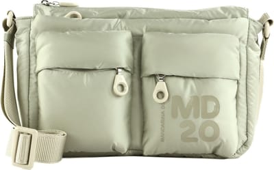 MANDARINA DUCK Schoudertas MD20 Balloon Crossover Bag Sage Gray Lichtgroen