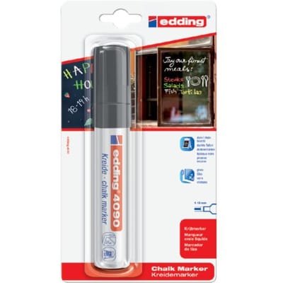 Krijtstift edding 4090 window schuin 4-15mmzwart bister à 1 stuk