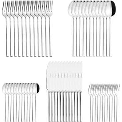 ESMEYER SOPHIE 60-delige bestekset: 12 messen (2,8 mm), vorken, lepels, koffielepels, gebaksvorkjes - 18/10 roestvrij staal