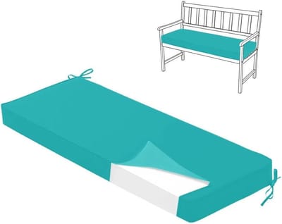 Tuinbankkussen - Zitkussen Buiten - Comfortabel Zitten - Waterdicht Canvas - 100x45cm - Blauw
