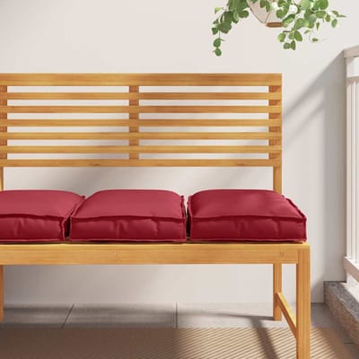 vidaXL Kussen 2 st Oxford Stof Wijnrood 40 x 40 x 8 cm