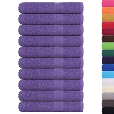 vidaXL - Saunahanddoeken - FROGN - 10 - st - 80x200 - cm - 360 - g/m² - paars