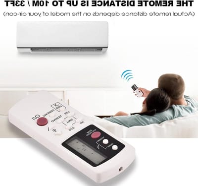 Afstandsbediening Airco - Universeel Bediening - Klimaatregeling Thuis - Infrarood Connectie - 15 cm Lengte - Wit