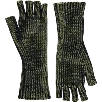 John Varvatos Fingerless Glove In Marbl Dark Olive Size: OS | Scarves & Gloves Outlet | Heren | Zwart