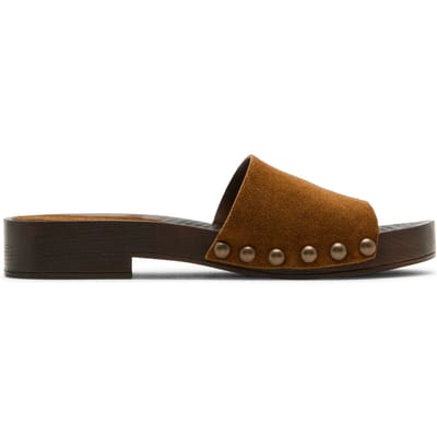 Steve Madden Cento Mules Chestnut Suede Taglia: 36 | Infradito Outlet | Donna | Marrone
