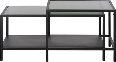 Nordic Home - Olan glazen salontafel - zwart