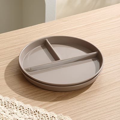 Livé® Kinderborden met 3 Vakken – 2 Stuks – Onbreekbaar – Rond – BPA-vrij – Magnetronbestendig