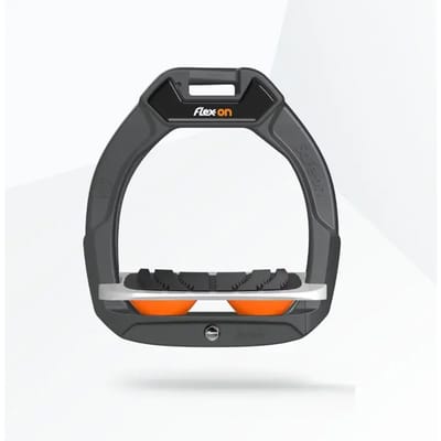 Veiligheidsstijgbeugels Incliné Grip Antraciet/Grijs/Oranje kind Flex-On Safe-On