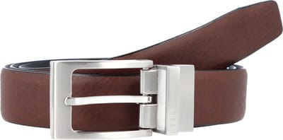Ted Baker Riem KARMER Reversible Leather Belt W85 Xchocolate Donkerbruin