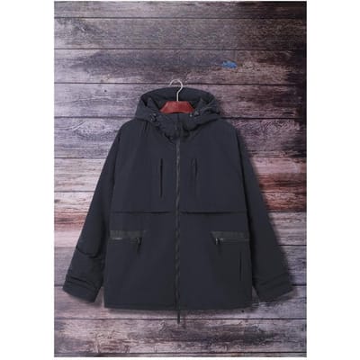 Hiver Nouveaux Vêtements Tendance pour Hommes et Jeunes Marques Plus Taille et Grand Chaud Manches Longues Rembourrés en Coton Vestes pour Hommes Européennes et Américaines XL noir