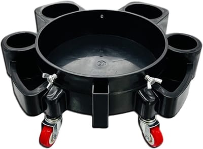 Auto Emmer Roller - Emmer Kar - Auto Wassen - 360 Graden Rotatie - 11 Inch Diameter - Zwart
