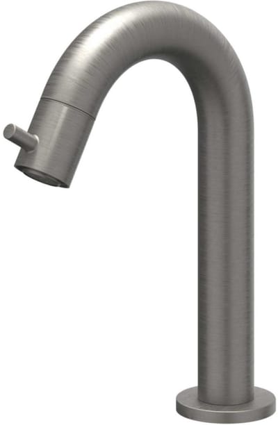 IVY Bond Fonteinkraan Gebogen - Opbouw - Laag - Geborsteld Metal Black PVD