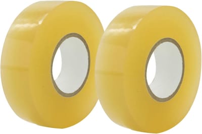 Hockey tape transparant 2,5 cm x 20 m - 2 rollen multifunctionele tape voor kousen, scheenbeschermers en stick