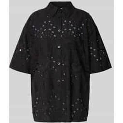 Relaxed fit overhemdblouse van puur katoen, model 'baylor'