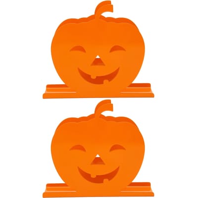 2 stuks Schattige Pompoen Servethouder Duurzaam IJzeren Papieren Servethouder Holle Decoratieve Tissue Dispenser orange