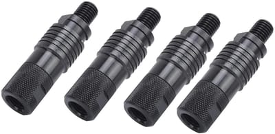 Dailygoods - Snelkoppeling Connectoren - 4 Stuks voor Karpervissen - Met Alarmsysteem - Stevige Staanders - Perfect voor Vissers - Ideaal voor Buitena...