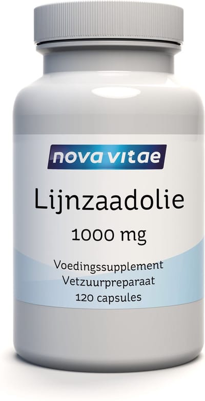 Nova Vitae - Lijnzaadolie - Flaxseed Oil - Flax Seed Oil - 1000 mg - 120 capsules