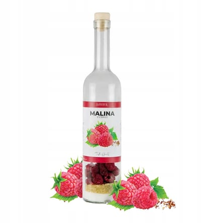 Bimberek - Nalewka Fles - Malina met Chilli - 500ml - Liofiliseerde Vruchten