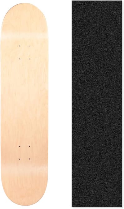 Robuust Dubbel Kicktail Skateboard Deck - Inclusief Griptape