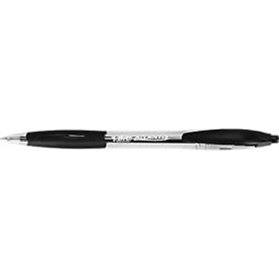 BIC Atlantis Classic Balpennen met Kliksysteem - Zwart - Doos van 12 Stuks - Medium Punt 1 mm