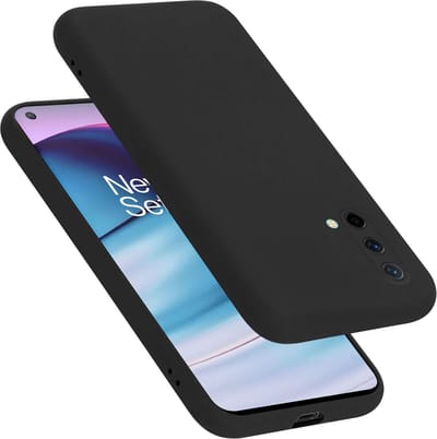 Cadorabo Hoesje geschikt voor OnePlus Nord CE 5G in LIQUID ZWART - Beschermhoes gemaakt van flexibel TPU silicone Case Cover