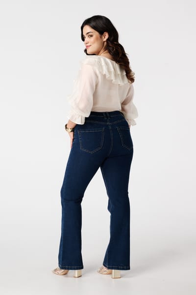 MS Mode Jeans Flared leg jeans JASMIN