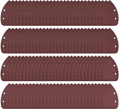 LIVIA HOME - 120 stuks schuurpapier - driehoekige schuurmachine - veelzijdig en gesorteerd - 3,5" x 5,5" - korrel 40-120 - ideaal voor houtbewerking -...