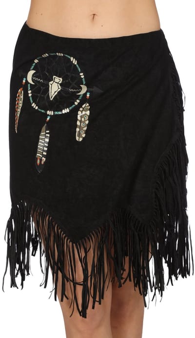 Rok western zwart voor volwassenen one size