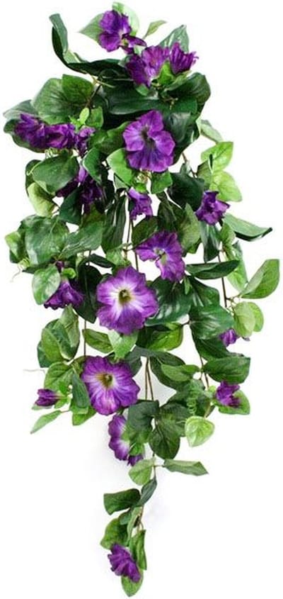 Petunia deluxe kunst hangplant 80cm - paars