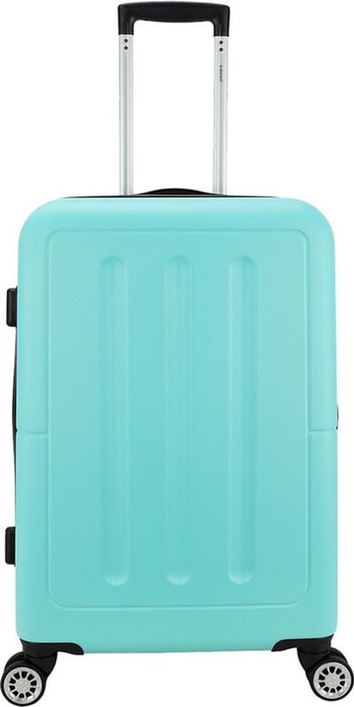 Decent NEON-FIX Spinner TSA Reiskoffer 66x42x26 cm- Middelmaat trolley 65 liter- Lichtgewicht koffer - Reiskoffer - Veilig TSA Cijferslot – Spinner middenmaat koffer- Mintgroen