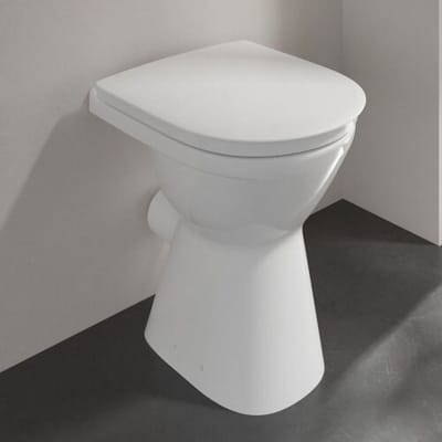 Villeroy & Boch Vicare flat-flush WC rimless, floor-standing 4684R001